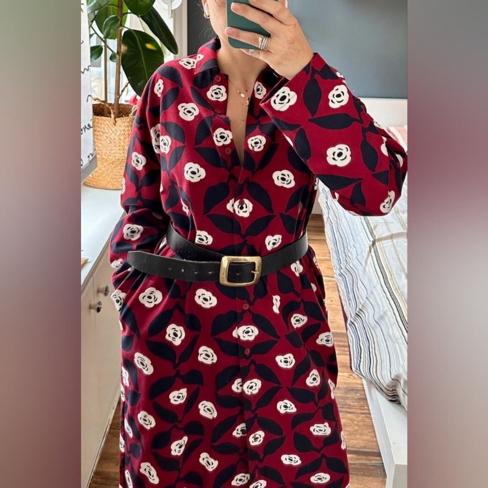 Marimekko Uniqlo Flannel Shirt Dress